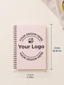 1pc Custom Logo Spiral Notebook,Personalized Custom Cover Design,Custom Notepad Back To School Supplies Diary Planner For Classroom Stationery - Multicolor - View 6