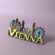 3D Resin Magnetic Fridge Sticker, European Landmark Travel Souvenir Home Decor - Multicolor - View 27