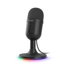 Mikrofon USB MageGee, Mikrofon Peredam Kebisingan RGB, Cocok untuk Streaming, Podcast, dan Rekaman Vokal, Pengaturan Volume, Fungsi Ketuk untuk Mematikan Suara, Plug and Play, Mikrofon Gaming untuk PC dan Laptop. - Hitam - View 7