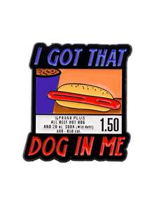 1pc European & American Funny Cartoon Quote Metal Alloy Quirky Pattern Brooch, Women's Daily Backpack Accessory - Multicolor - View 10