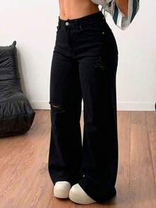 Women Jeans - Deep Black - View 4