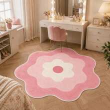 1pc 2026 New - Pink Gradient Floral Pattern Decorative Rug, Suitable For Bedroom, Living Room And Bathroom, Bedroom Decor, Room Decor, Small Rug, Blanket, Outdoor Mat, Garden Mat, Living Room Rug - Multicolor - View 6