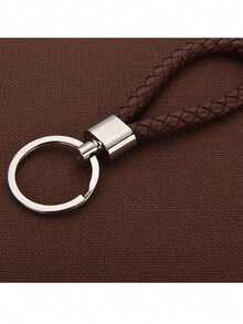 5 Buah Gantungan Kunci Tali Kepang Tangan Kulit PU untuk Mobil, Gantungan Tas Kreatif, Hadiah untuk Pria dan Wanita - Gantungan kunci kulit PU - View 4