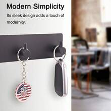 Heavy Duty Adhesive Door Hooks, Multi-Row Storage Hooks, No Drill Damage Free Hanging Organizer, Strong Non-Falling Clothes Hanger Hooks, Reusable Wall Mount Rack Hooks For Kitchen Bedroom Bathroom Decor - Multicolor - View 8