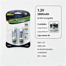 Reutilizables, ahorra dinero evitando pilas desechables - Blanco - Ver 4