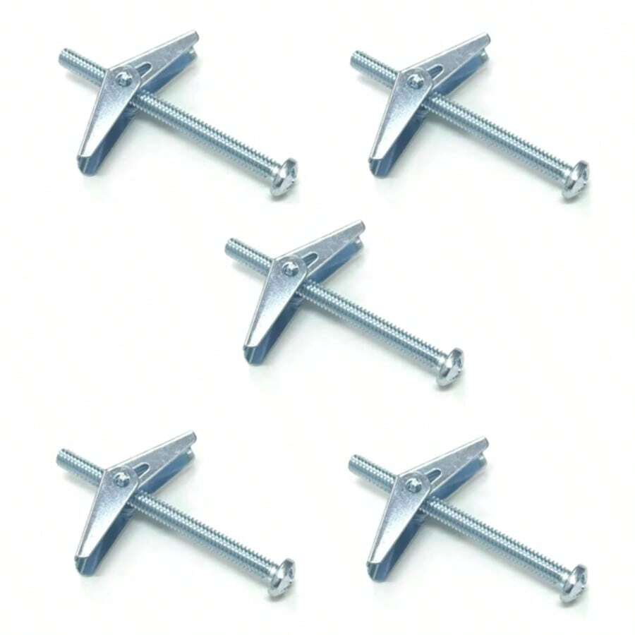 Kit 5 Parafuso Borboleta 70mm Bucha Expansão Drywall Gesso Fixação Reforçada - Bucha Borboleta - Visão 1