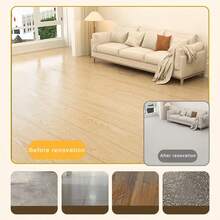 25pcs Wood Grain Self-Adhesive Non-Slip Floor Stickers, Thickened Polyethylene Foam Material, Waterproof And Wear-Resistant, Peel And Stick, Easy To Clean And Removable, Suitable For Living Room, Kitchen, Office And Bedroom Decoration. - Floor Sticker - View 4