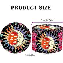 Premium Zinc Alloy Grinder - 50mm UV Printed Creative Moon Print Pattern, Efficient Spice Grinder, Herb Crusher, Daily Use, Gift For Men And Women, Christmas Gift Choice, Best Option - View 3