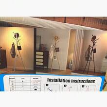 360° Rotatable Tripod Clothes Rack, 7‑Hook Freestanding Coat Hanger With Bottom Tray, Stable Tri‑Leg Coat Stand For Bedroom Living Room Entryway - A - View 9