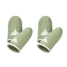 4 Packs Gaming Finger Sleeves Sharp Green Armor, Compatible With All Touchscreen Devices Silver Fiber Cover, High Sensitivity, Anti-Slip, Breathable, Gaming Finger Gloves Ideal For Sweaty Hands, /COD Mobile/FPS - Multicolor - View 14