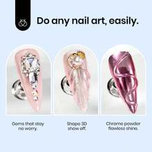 Beetles  15ML 3-In-1 Clear Sculpting Gel, No Wipe 3D Nail Art & Rhinestone Glue For Gems, Diamonds & Jewelry, UV LED Lamp Required For DIY Home Salon Manicure - 15ML 3-in-1 Clear Sculpting Gel - View 2