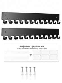 1-2 Pieces Wall-Mounted Necklace Organizer | Self-Adhesive Wall Jewelry Holder For Necklaces And Various Jewelry Items - View 12