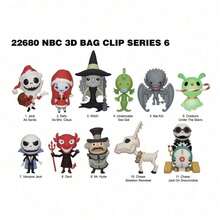 Monogram Disney 1pc Universal NBC Authorized Mystery Blind Bag 3D Non-Plush Filled Jack & Sally Keychain, Halloween & Christmas Gift - MN-22680 - View 5