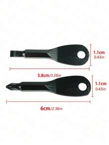 1/2PCS Portable Screwdriver And Flathead Screwdriver Keychain Set - Camping Accessories, Multi-Function Mini Pocket Repair Tool, Gadget, Car Accessory, Bag Charm, School Gothic Y2K Christmas Gift, Outdoor EDC Multi-Tool - Multiple Styles - View 11
