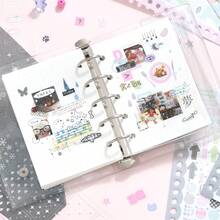 24 Sheets/Bag Sticker Book Basic Graphic & Text Theme Creative Scrapbook Supplies, Scrapbooking Accessories For Decorating Cards, Photo Frames, Computers, Phone Cases, Water Bottles, Magazines, Stationery Boxes, Suitcases, Desktop Decoration Stickers - Sticker Book - View 7