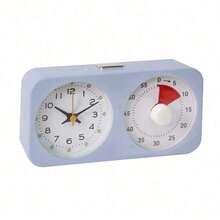 Multi Functional Visual Timed Alarm Clock With Clock, 60 Minute Countdown, Snooze Function, Dual Screen Clock Timer, With Alarm Clock, Silent Time Management Tool, Suitable For Home Decoration In Classrooms, Homes, Kitchens, And Workplaces - 1 - View 10