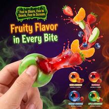 AMOS 4D Burst Eyeballs Gummy Candy - Halloween Party Favors, Scary Fun Center-Filled Gummies For Kids & Adults, 240g - Eyeballs - 1pc - View 4
