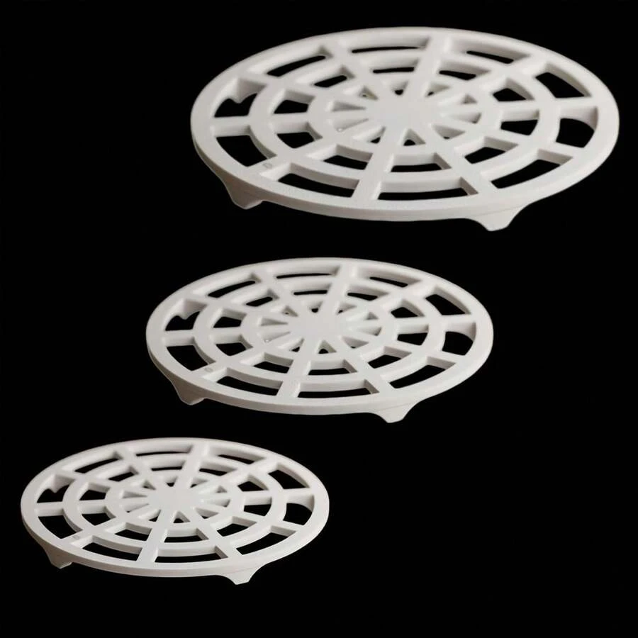 3pcs Breathable Drainage Planter Trays, Root Rot Prevention Support, Raised Bottom Cushion Stand, Essential For Home Garden Balcony Desktop Flower Pots - One Size Fits All - View 1
