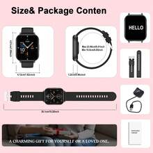 Brand New Unisex Smartwatch With 1.83-Inch Full Touch HD Screen, Supports Wireless Calling, SMS Notifications, Alarm, Multiple Sports Modes, Remote Camera Control, Music Playback And More. Compatible With IOS And Android Smartphones. Perfect Gift For Valentine's Day, Easter, Mother's Day, Father's Day, Halloween, Thanksgiving And Christmas. - Multicolor - View 4