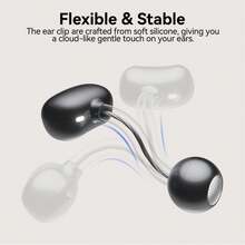 Tagry H37 Clip-On Open-Ear Bluetooth 5.4 Lightweight Comfortable Bone Conduction Earphones LED Digital Display IPX7 Waterproof Noise Cancelling Suitable For Sports Running Commuting And Glasses Wearers - View 7