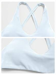 MFVIM Women's Versatile Yoga Set, Skin-Friendly Easy-To-Wear Fitted Bra, Butt-Lifting Slimming Wide-Leg Casual Pants - Baby Blue - View 11