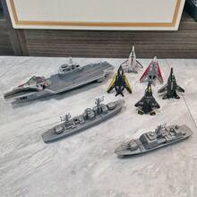 Children's Aircraft Carrier Model Toy Set, Can Launch Fighter Jets - Birthday Gift For Boys And Girls, New Year, Christmas Gift - Multicolor - View 2