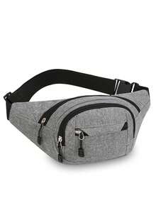 Unisex Waist Bag With Adjustable Shoulder Strap And Multiple Zipper Pockets, Suitable For Outdoor Sports, Commuting And Multi-Functional Travel, Available In Multiple Colors - Multicolor - View 15