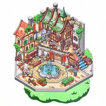 A Set Of DIY Scene‑Building Stickers, Girls Leisure Fun Diorama Stickers, Creative 3D Stress‑Relief Handmade Scene Stickers - Mini 11.0 Traveler Edition - View 9