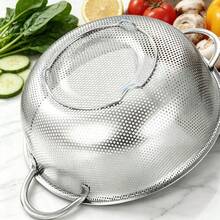 1/3pcs Stainless Steel Multi-Function Strainer Basket - Thickened Mesh Basket With Double Handles, For Draining And Washing Fruits And Vegetables - Multiple Sizes - View 5