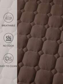 1pc Waterproof Fitted Sheet, Comfortable Mattress Protector, Deep Coffee Brown Mattress Cover, Room Decor, Skin-Friendly & Breathable, Suitable For Single/Double/Queen/King Size Beds, All Season, Machine Washable, Dorm Bedding, Back To School - Coffee Brown - View 6