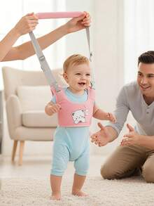 Cartoon Baby Walking Harness, Baby Walking Traction Strap, Infant Anti-Fall Walking Support Belt, Toddler Walking Traction Rope, Wide Sponge Soft Handle, Adjustable Double Shoulder Straps Fit Different Height Babies, Assist 6-18 Months Old Babies Practice Standing And Walking, Suitable For Home Indoor And Outdoor Community Strolling - Multicolor - View 11