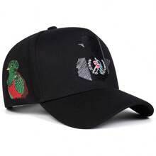 1pc Men's Trucker Hat With Texas State Map Embroidery, Baseball Cap, Street Fashion 5-Panel Hat, Outdoor Sun Protection, Casual Hat For Spring And Autumn Travel, Beach Vacation - Multicolor - View 9