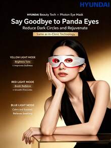 HYUNDAI Red And Blue Light Eye Massager For Eye Bags, Wrinkles, And Dark Circles, Large-Panel Eye-Specific Massage Beauty Device [Eye Care]Super Photonic Eye Mask - View 2