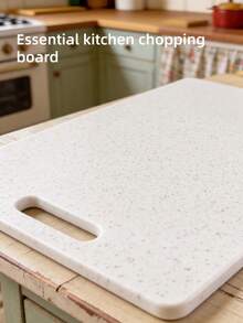 1/2/3 Pcs Marble Pattern Cutting Board, Plastic Chopping Board, Kitchen Utensils, Kitchen Accessories, Cutting Prep Board (For Separating Raw And Cooked Food), Fruit & Vegetable Cutting Board, Easy To Clean Meat Cutting Board, Suitable For Outdoor Camping, Kitchen, Home, Economical And Portable - White - View 7