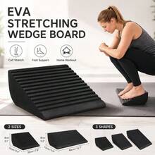 EVA Yoga Stretching Wedge Board Non-Slip EVA Yoga Fitness Slant Board Portable Calf Stretching Wedge For Ankle Flexibility Squat Support Fitness And Home Balance Training - Multicolor - View 1