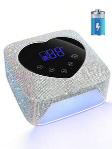 DianaBeauty Built-In Battery Wireless UV LED Nail Curing Lamp, Professional Nail Art Equipment Tool Suitable For All Gel Nails - White - View 10