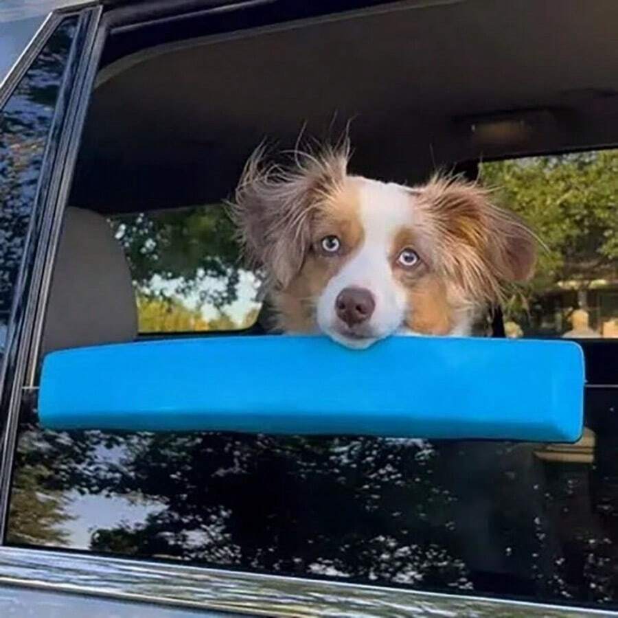 1pc Pet Car Window Chin Rest Tool, Dog Chin Protector, Anti-Shake, Waterproof, Easy To Clean, Self-Driving Pet Window Sponge Pad - Pet Car Window Chin Rest/Blue - View 1