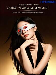 HYUNDAI Red And Blue Light Eye Massager For Eye Bags, Wrinkles, And Dark Circles, Large-Panel Eye-Specific Massage Beauty Device [Eye Care]Super Photonic Eye Mask - View 7