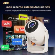 Projetor Portátil AOC com Lente Selada, Full HD 720P LED, Android Integrado, Wi-Fi e Bluetooth – Compatível com 4K, Ideal para Cinema em Casa e Entretenimento - Branco - Visão 7
