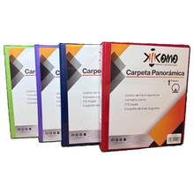 Carpeta Panorámica Kikomo Importadores de 1 Pulgada, Ideal para Organización de Documentos y Presentaciones - Morado - Ver 6