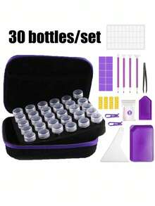 Advanced Minimalist 240/120/60/30 Bottles Of Portable Tools Storage Bags, Hand-Made DIY New Diamond Painting Tool Set Contains Shockproof Cotton, Storage Travel Portable Storage Bags. - A - View 10