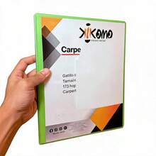 Carpeta Panorámica Kikomo Importadores de 1 Pulgada, Ideal para Organización de Documentos y Presentaciones - Verde - Ver 2