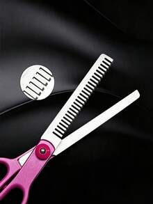 3pcs/Hair Scissors Set, Stainless Steel Hair Cutting Scissors Set, Professional Hair Thinning Scissors, Suitable For Hairdressers And Home Use - Multicolor - View 4