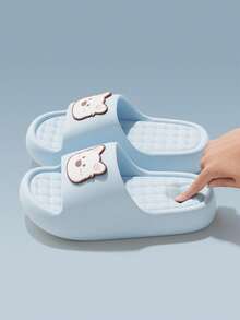 Summer New Cartoon West Highland Terrier Puppy Patch Design Fun Outdoor Slippers Home Indoor Fashion Printed Design Women's House Slippers - Baby Blue - View 4
