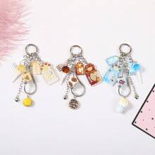 Vitality Simulation Dim Sum American Style Key Chain Acrylic Food Patch Exquisite Bag Pendant Small Gift Wholesale - Multicolor - View 1