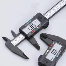 Regla digital de 150 mm, calibrador vernier electrónico con dial, cuerpo fabricado en fibra de carbono - 1 - Ver 2