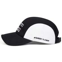 1 قطعة قبعة بيسبول رجالية OOTD FLCO مطرزة بالحروف مع تصميم رقعات، قبعة شارع موضة 5-لوحات، قبعة كاجوال للحماية من الشمس في الهواء الطلق للسفر في الربيع/الخريف، عطلة الشاطئ - متعدد الألوان - مشاهدة 6