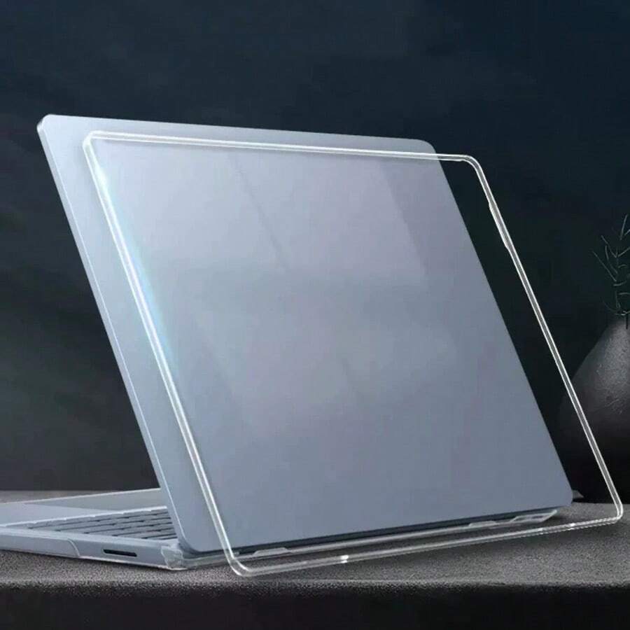 1 غطاء حماية شفاف كريستالي للابتوب 13 بوصة 2025 مع تبديد الحرارة ل- Surface Laptop 13 موديل 2095 غطاء مطفي