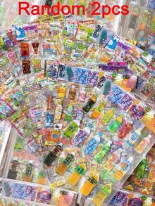 2/30PCS Stiker Makanan Ringan Berkilau Laser Lucu Transparan untuk Memo, Scrapbook, Kerajinan, dan Perlengkapan Alat Tulis - MultiWarna - View 7