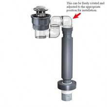 New Anti-Odor Easy Installation Drain Pipe For Home, Rotating Under-Sink Basin Modern Minimalist Odor-Prevention Device, Universal Rotating Drain Pipe - Multicolor - View 3